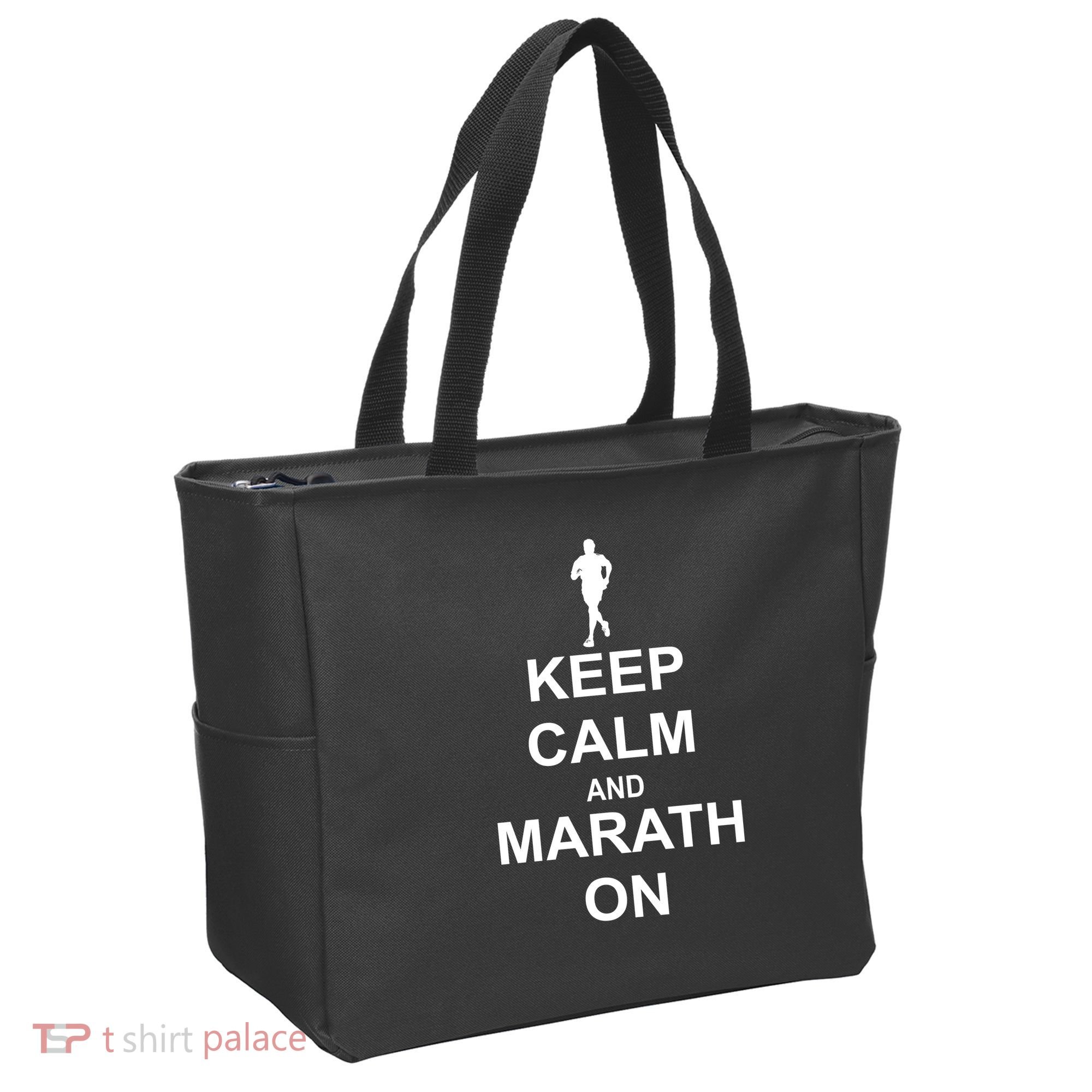 Keep Calm Marathon On Bag