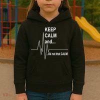 Keep calm Ok Not that calm Kids Hoodie thumb 3