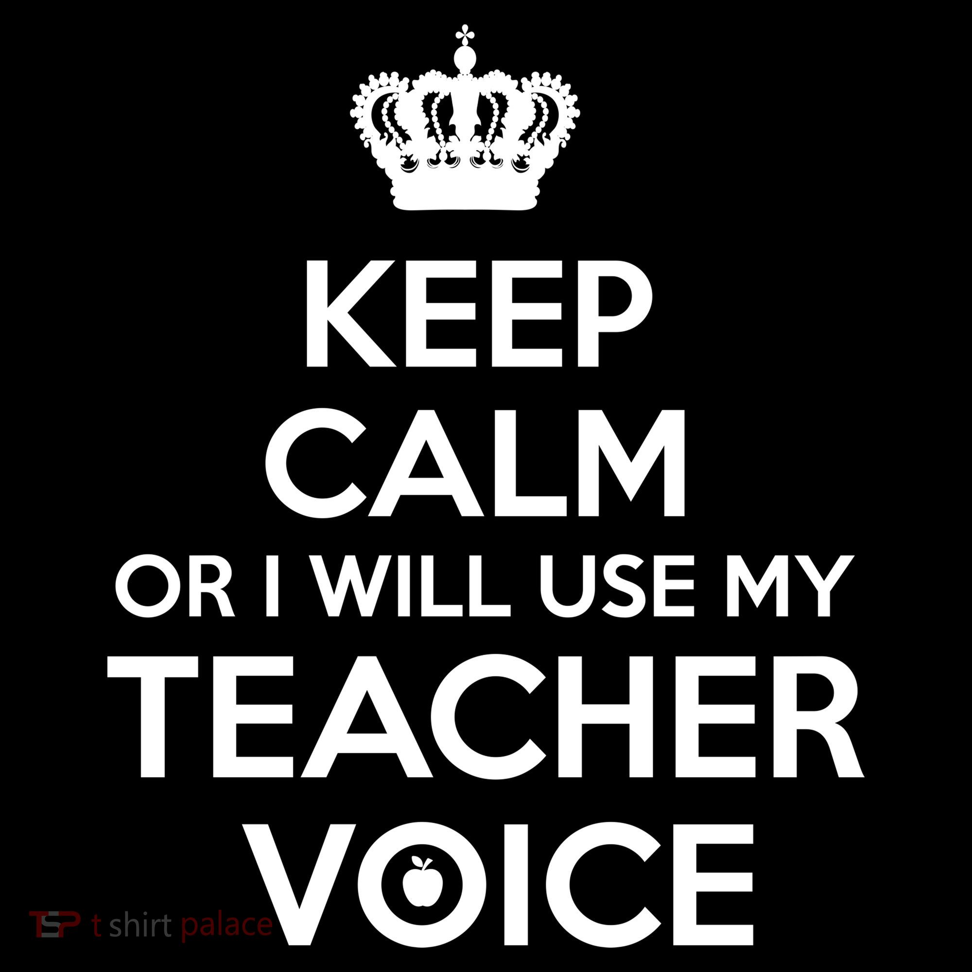 Keep Calm Or I Will Use My Teacher Voice Women's Hoodie