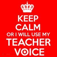 Keep Calm Or I Will Use My Teacher Voice Hat thumb 2