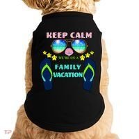 Keep Calm We're On A Family Vacation Doggie Tank thumb 0