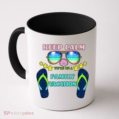 Keep Calm We're On A Family Vacation Coffee Mug