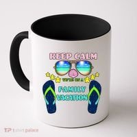 Keep Calm We're On A Family Vacation Coffee Mug thumb 0