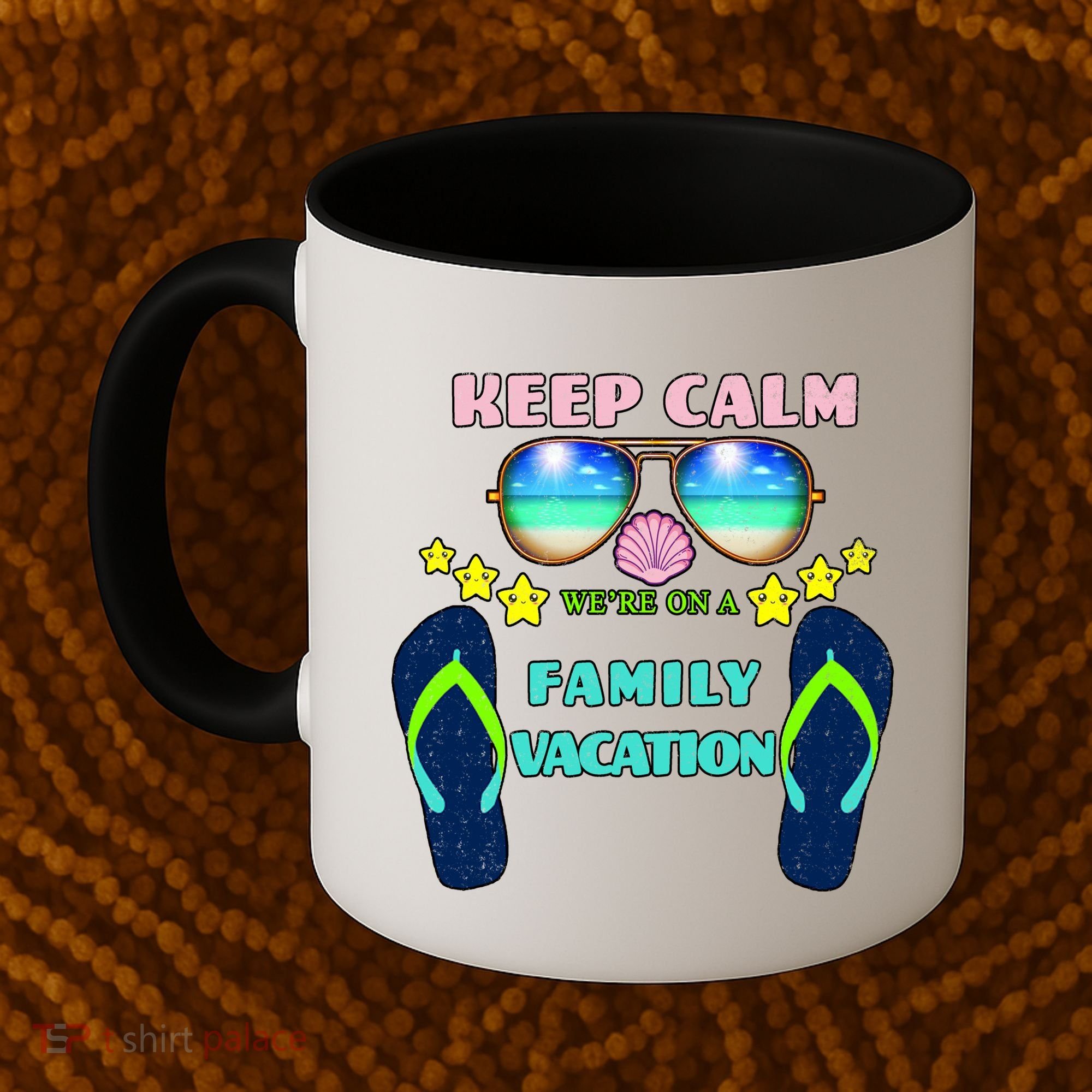 Keep Calm We're On A Family Vacation Coffee Mug