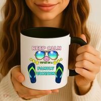 Keep Calm We're On A Family Vacation Coffee Mug thumb 3