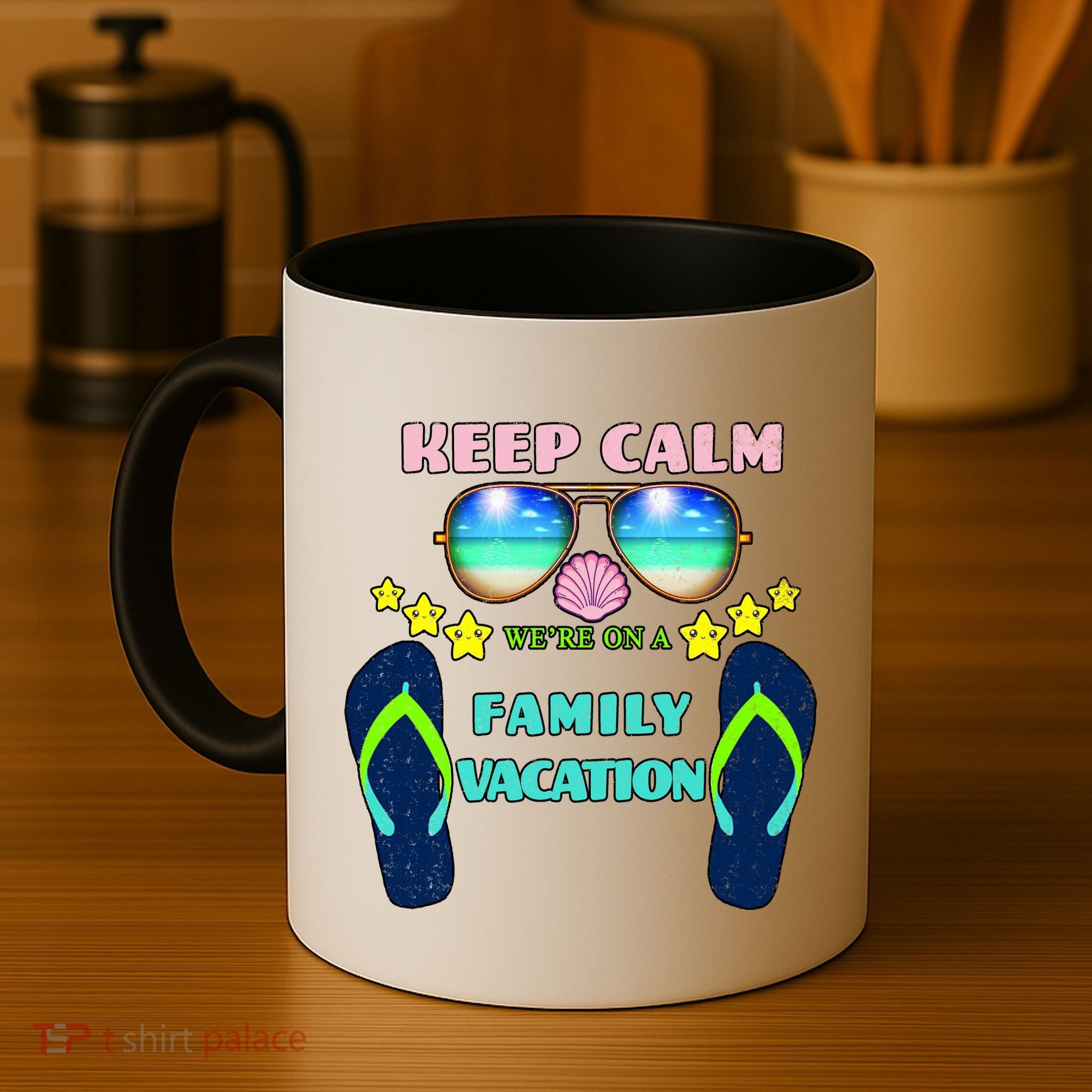 Keep Calm We're On A Family Vacation Coffee Mug