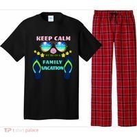 Keep Calm We're On A Family Vacation Pajama Set thumb 0