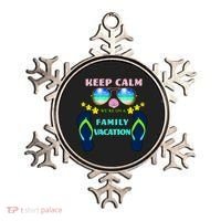 Keep Calm We're On A Family Vacation Ornament thumb 0