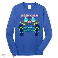 Keep Calm We're On A Family Vacation Long Sleeve Shirt thumb 0