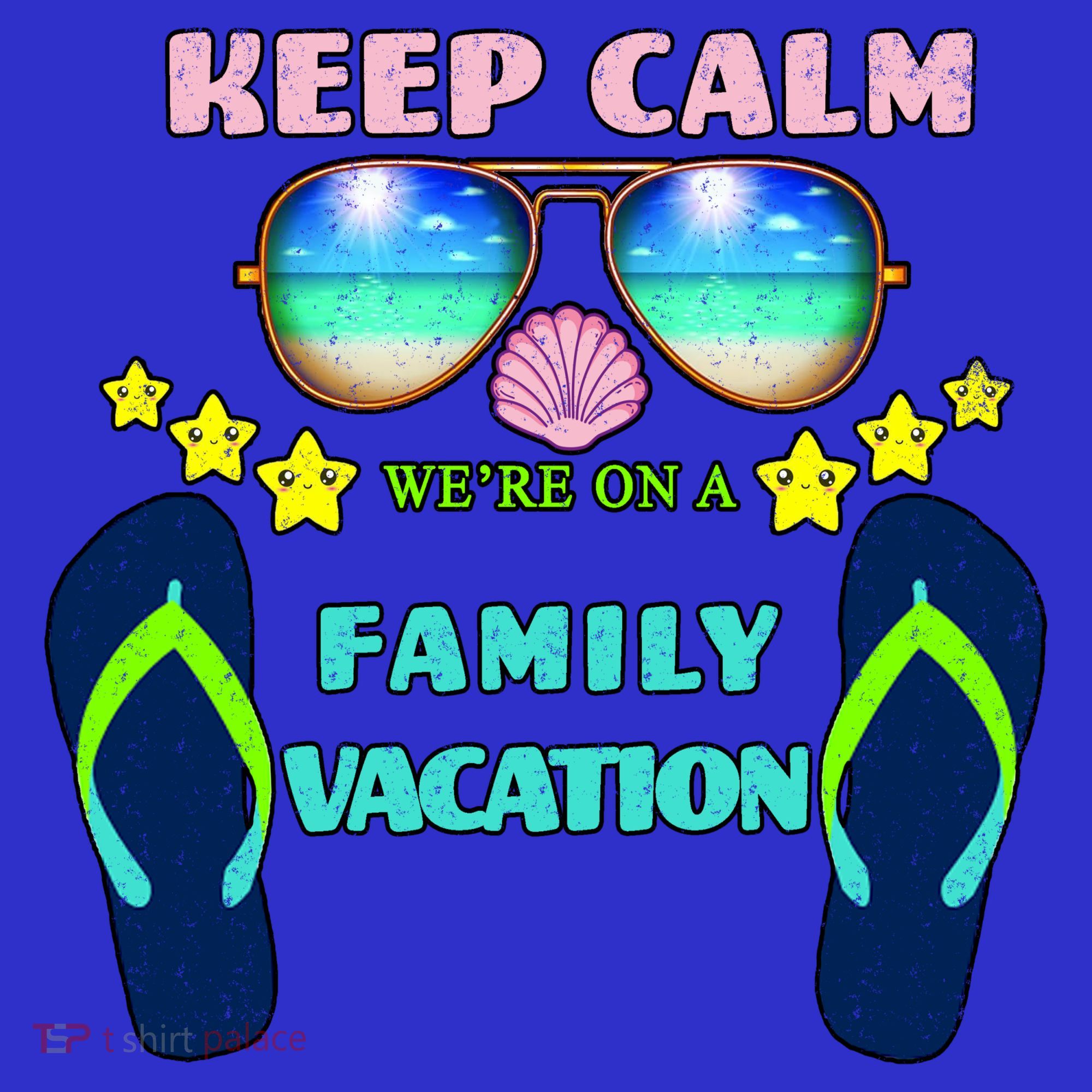 Keep Calm We're On A Family Vacation Mousepad