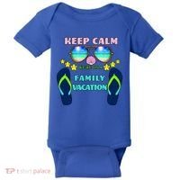 Keep Calm We're On A Family Vacation Baby Bodysuit thumb 0