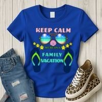 Keep Calm We're On A Family Vacation Women's T-Shirt thumb 3