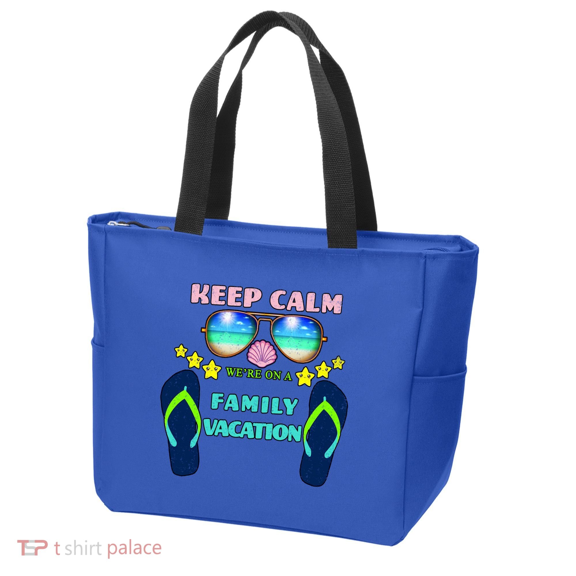 Keep Calm We're On A Family Vacation Tote Bag