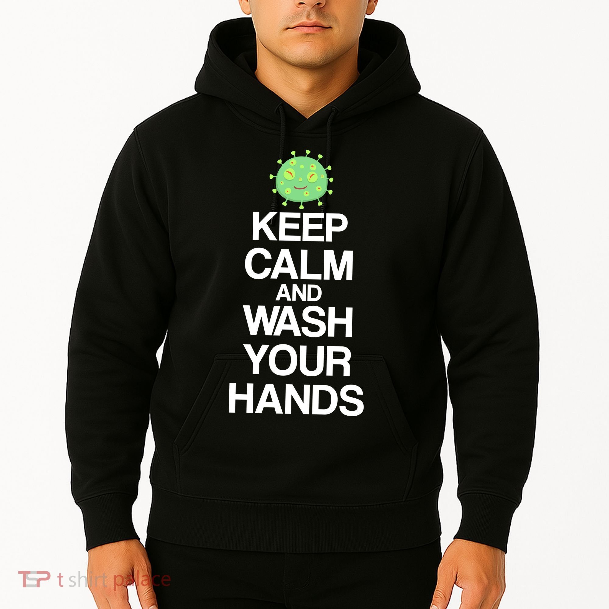 Keep Clam And Wash Your Hands Hoodie