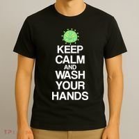 Keep Clam And Wash Your Hands T-Shirt thumb 3