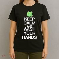 Keep Clam And Wash Your Hands T-Shirt thumb 4