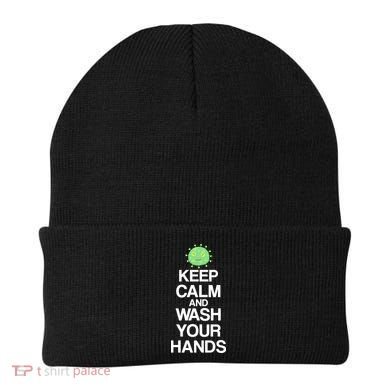 Keep Clam And Wash Your Hands Beanie