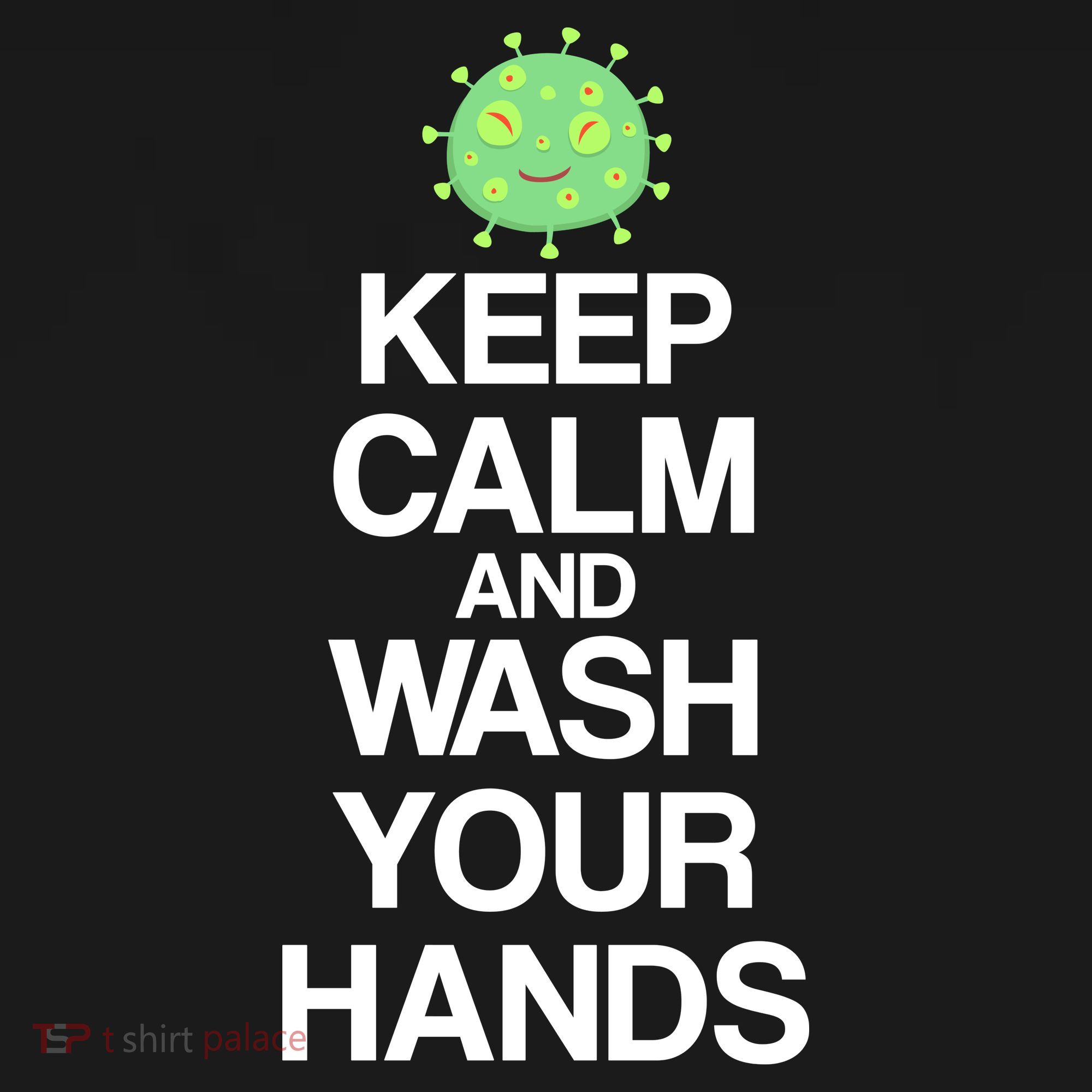 Keep Clam And Wash Your Hands Coaster