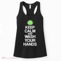 Keep Clam And Wash Your Hands Women's Tank Top thumb 0