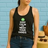 Keep Clam And Wash Your Hands Women's Tank Top thumb 2