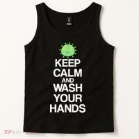 Keep Clam And Wash Your Hands Tank Top thumb 2