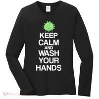 Keep Clam And Wash Your Hands Women's Long Sleeve Shirt thumb 0