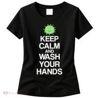 Keep Clam And Wash Your Hands Women's T-Shirt thumb 0