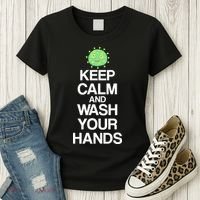 Keep Clam And Wash Your Hands Women's T-Shirt thumb 3