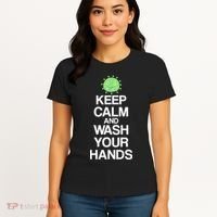 Keep Clam And Wash Your Hands Women's T-Shirt thumb 4