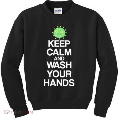 Keep Clam And Wash Your Hands Kids Sweatshirt