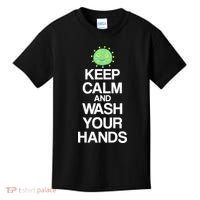 Keep Clam And Wash Your Hands Kids T-Shirt thumb 0