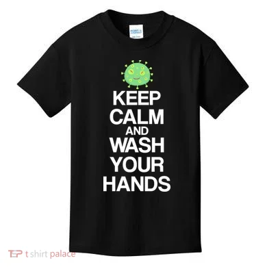Keep Clam And Wash Your Hands Kids T-Shirt