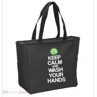 Keep Clam And Wash Your Hands Tote Bag thumb 2