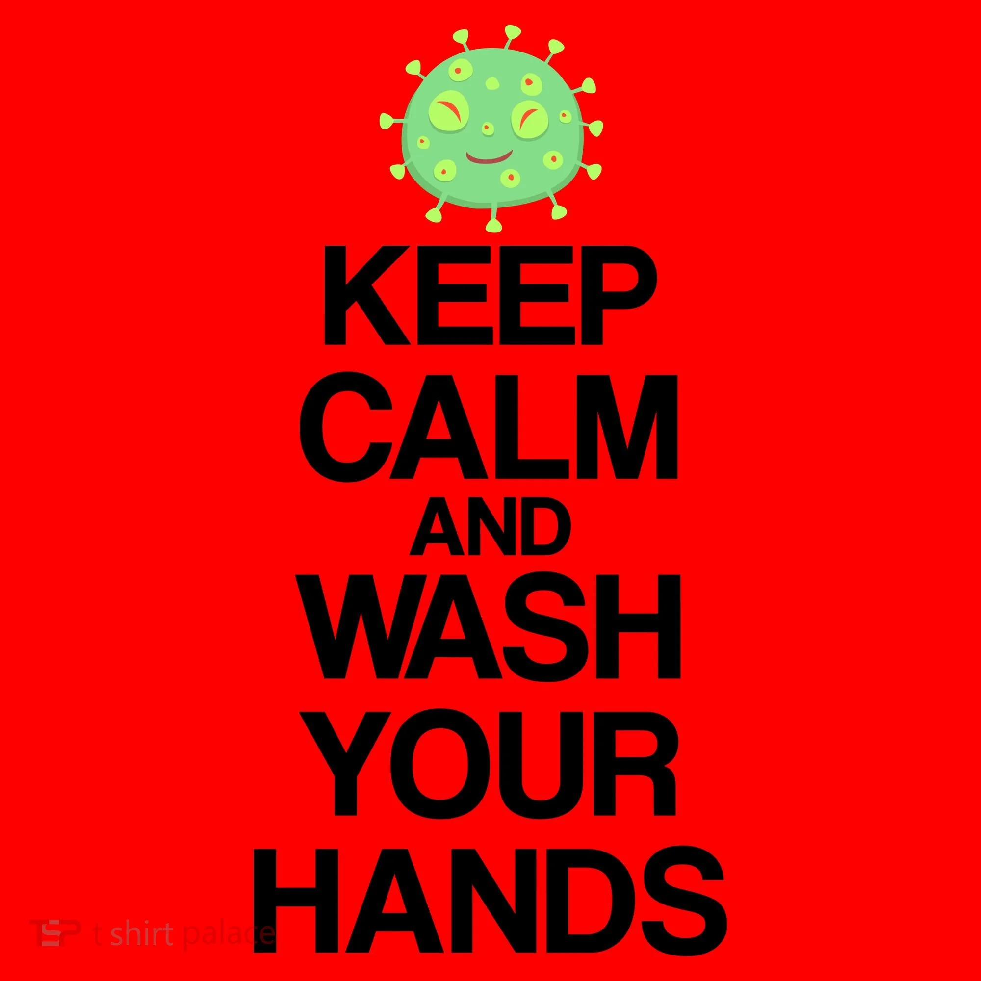 Keep Clam And Wash Your Hands Santa Hat
