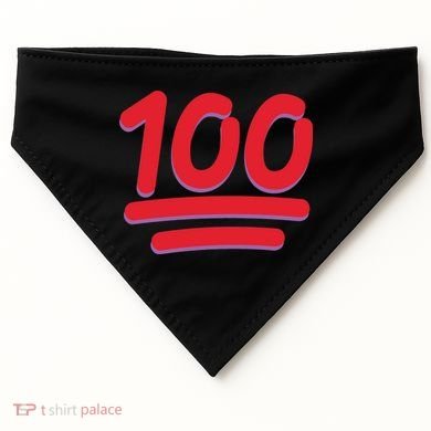 Keep It 100 One Hundred Emoji USA-Made Doggie Bandana