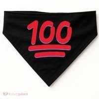 Keep It 100 One Hundred Emoji USA-Made Doggie Bandana thumb 0