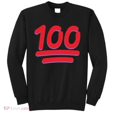 Keep It 100 One Hundred Emoji Sweatshirt