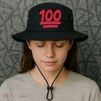 Keep It 100 One Hundred Emoji Bucket Hat thumb 3