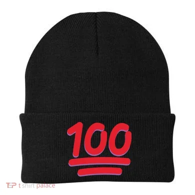 Keep It 100 One Hundred Emoji Beanie
