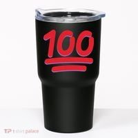 Keep It 100 One Hundred Emoji Tumbler thumb 0