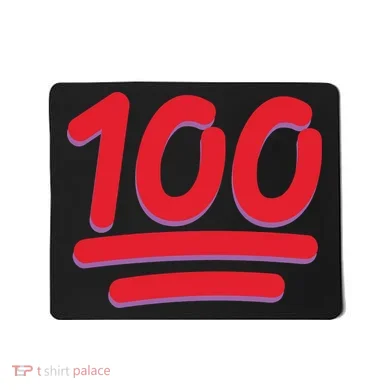 Keep It 100 One Hundred Emoji Mousepad