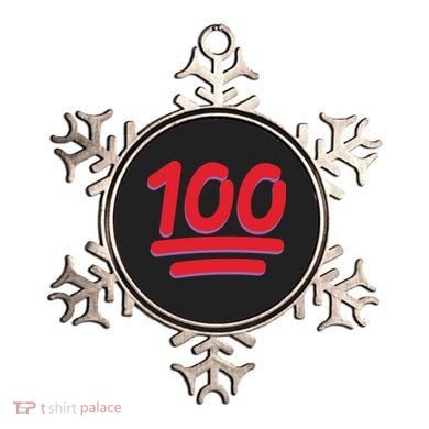 Keep It 100 One Hundred Emoji Ornament