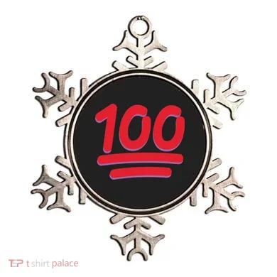 Keep It 100 One Hundred Emoji Ornament
