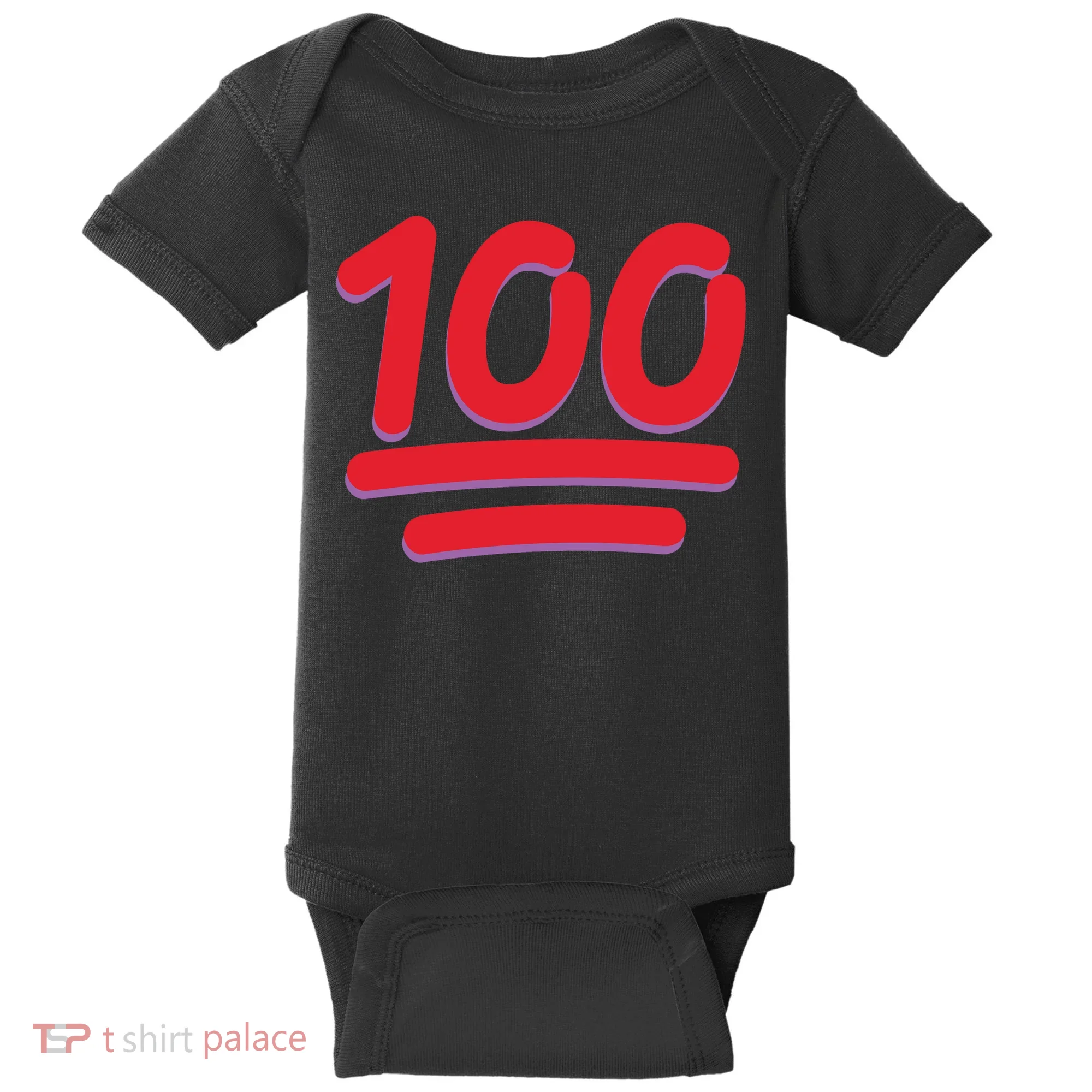 Keep It 100 One Hundred Emoji Baby Bodysuit