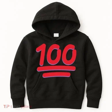 Keep It 100 One Hundred Emoji Kids Hoodie