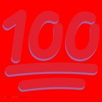 Keep It 100 One Hundred Emoji Santa Hat thumb 1