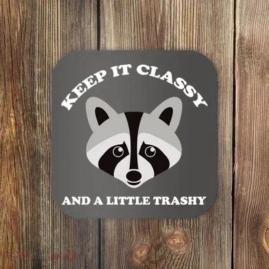 Keep It Classy And A Little Trashy Coaster