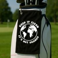 Keep It Clean It's Not Uranus Golf Towel thumb 2