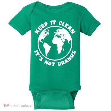 Keep It Clean It's Not Uranus Baby Bodysuit
