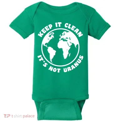 Keep It Clean It's Not Uranus Baby Bodysuit